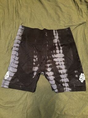 Darc Sport Blue & Black Biker Shorts with SHE Label